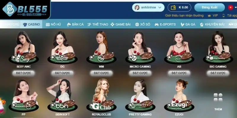 Giới thiệu 5 Casino BL555 được xây dựng với thiết kế mô phỏng sòng thực